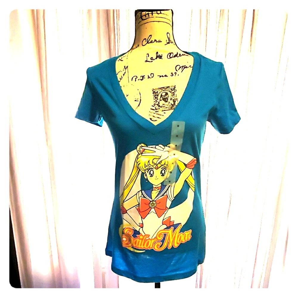 Sailor Moon V Neck T-shirt